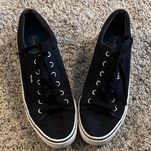 Keds Women's Black Lace-Up Sneakers